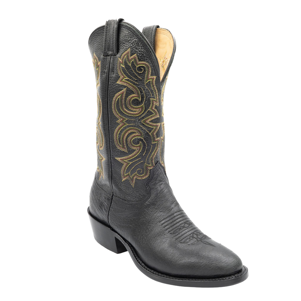 Smooth Black Ostrich w/Black Style No. 00101962