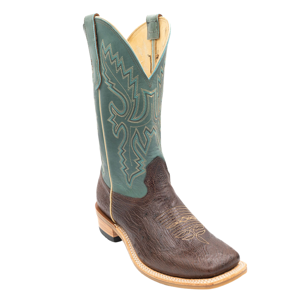 Smooth KT Ostrich w/Aqua Boulder Style No. 00101983