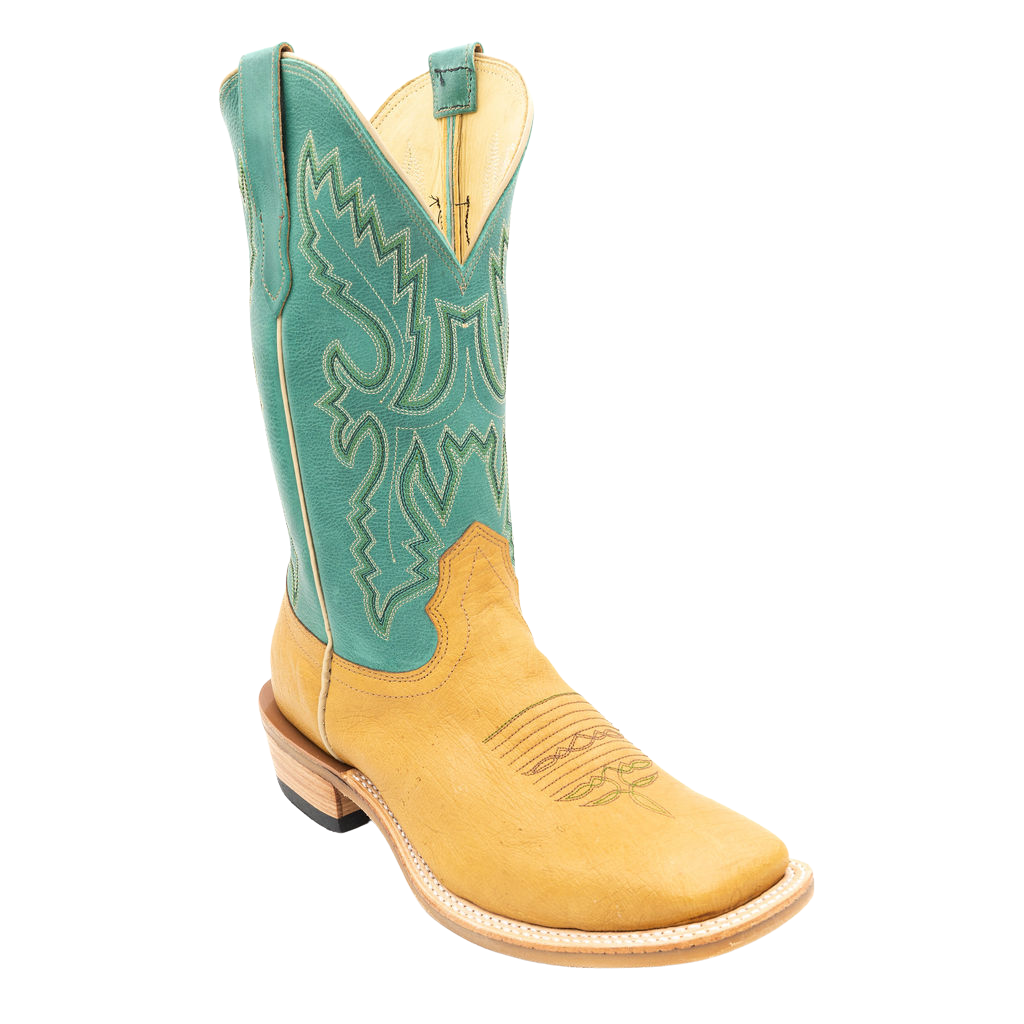 SM Saddle Tan Ostrich w/Turquoise Style No. 00101985