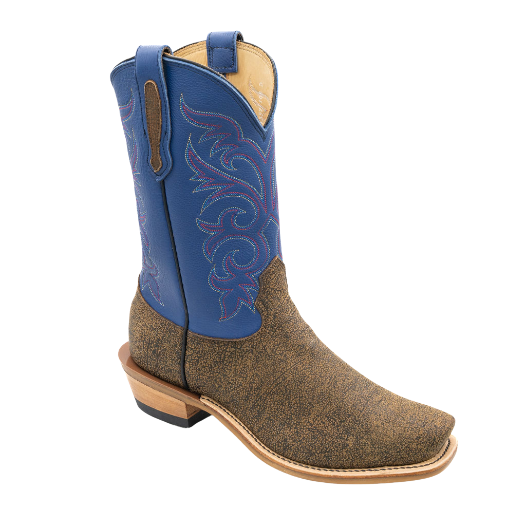 Tan Cape Buffalo w/Ocean Blue Style No. 00101357