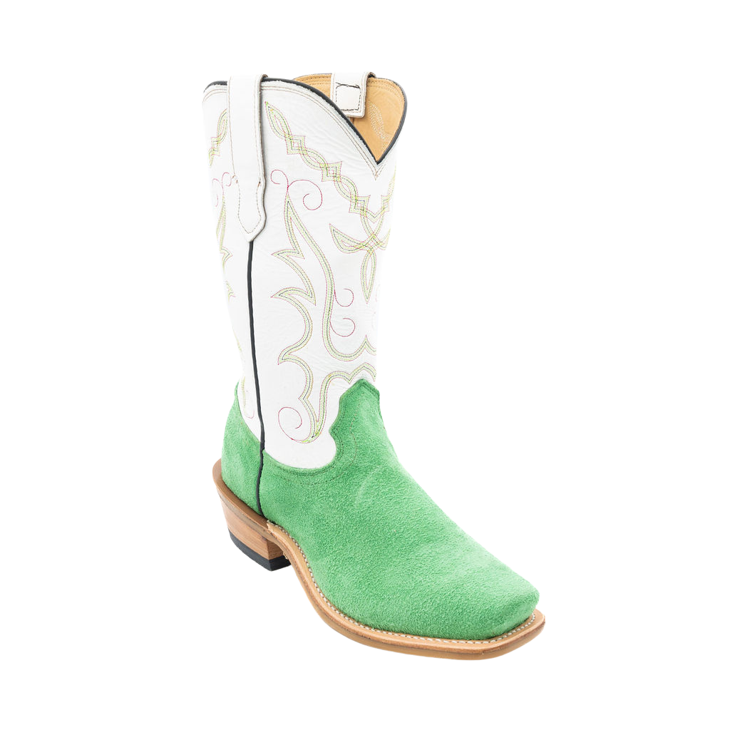 Italian Green Roughout w/White Style No. 00101689