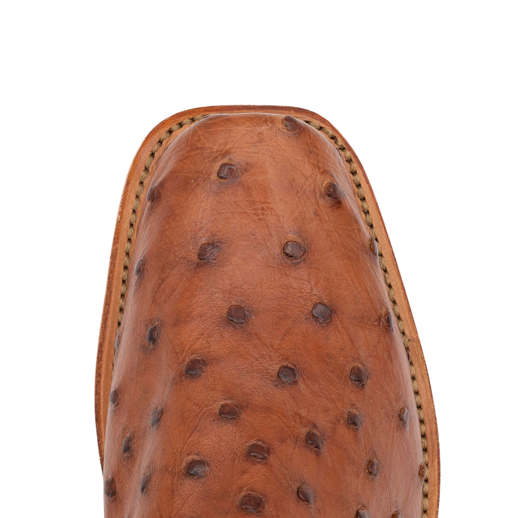 COGNAC FULL QUILL OSTRICH