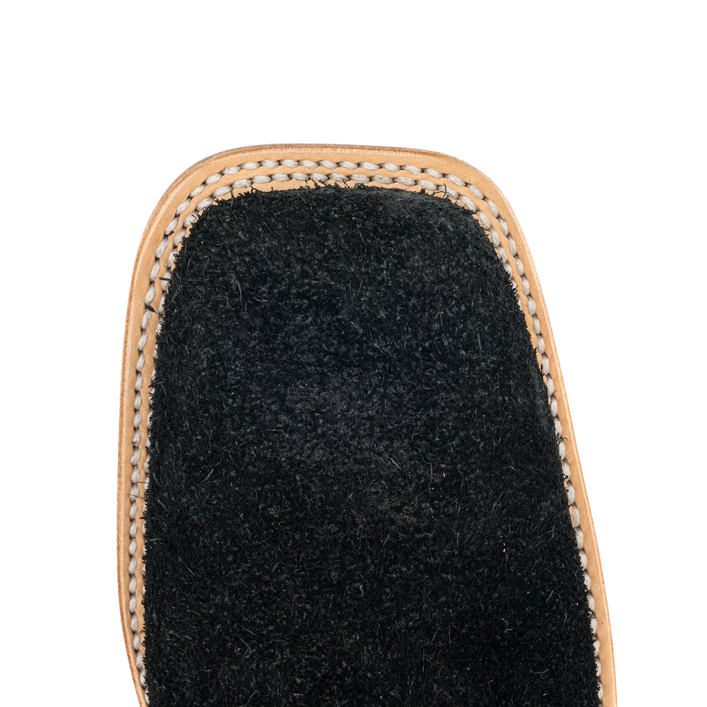 BLACK ROUGHOUT (SQUARE TOE)