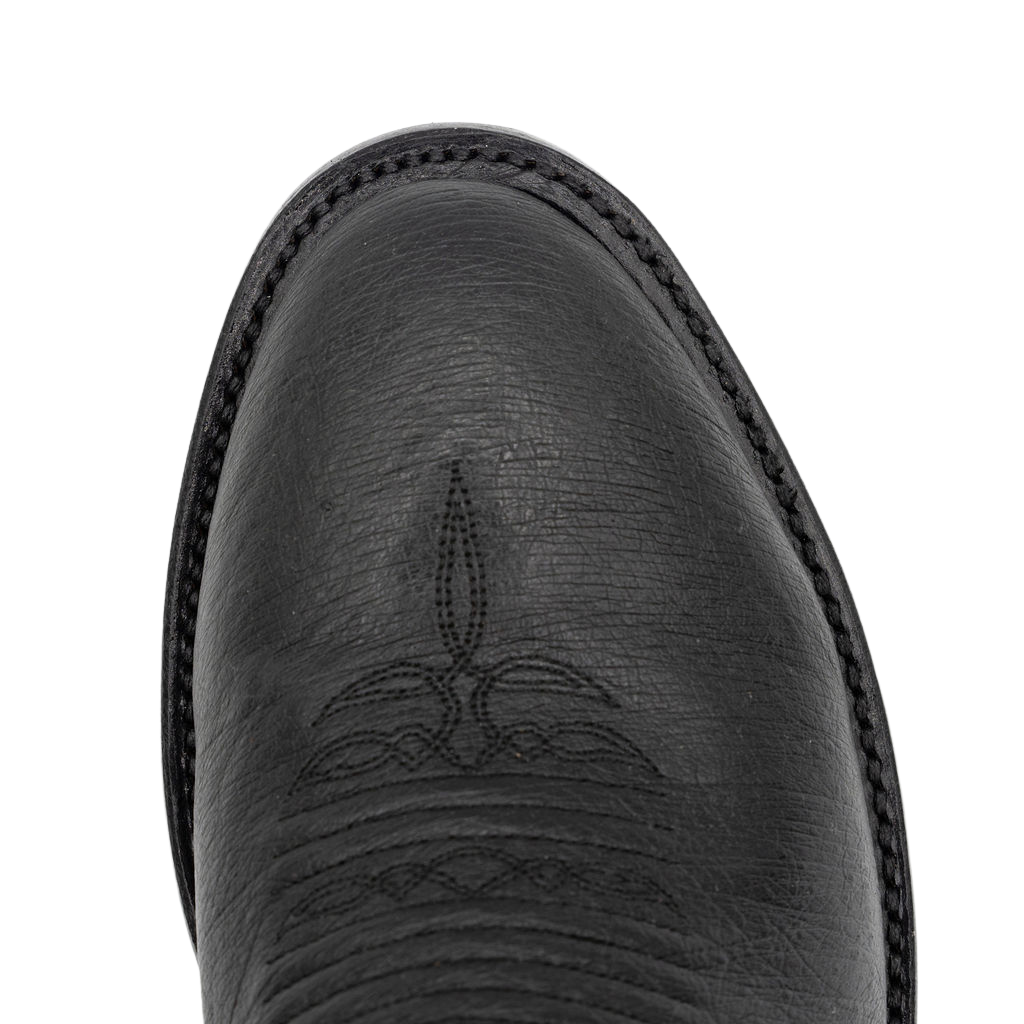 Smooth Black Ostrich w/Black Style No. 00101962