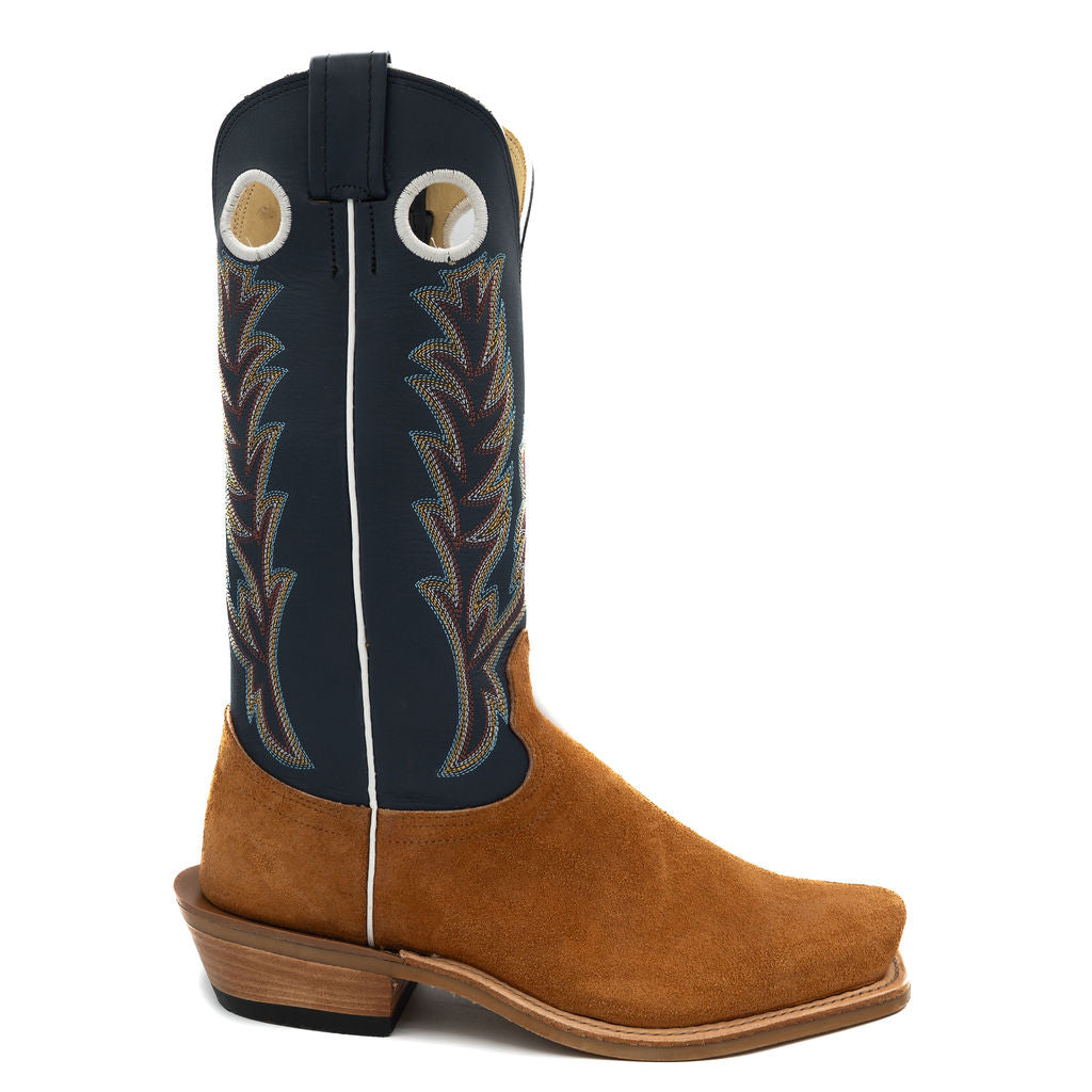 Cognac Floater Roughout w/ Blue Bios