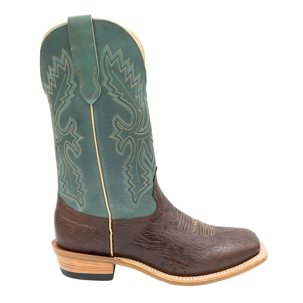 Smooth KT Ostrich w/Aqua Boulder Style No. 00101983