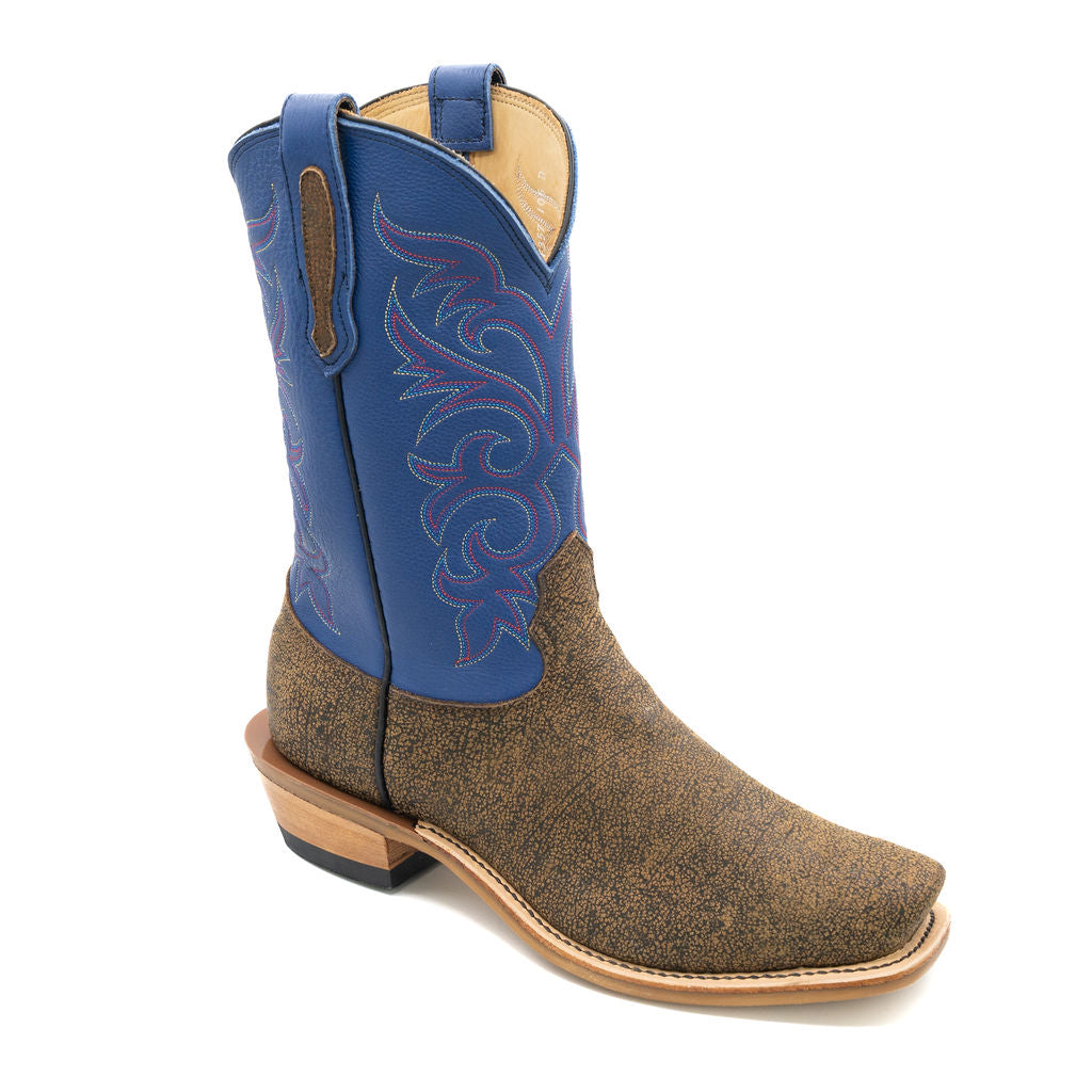Tan Cape Buffalo w/ Ocean Blue Style No. 00101357