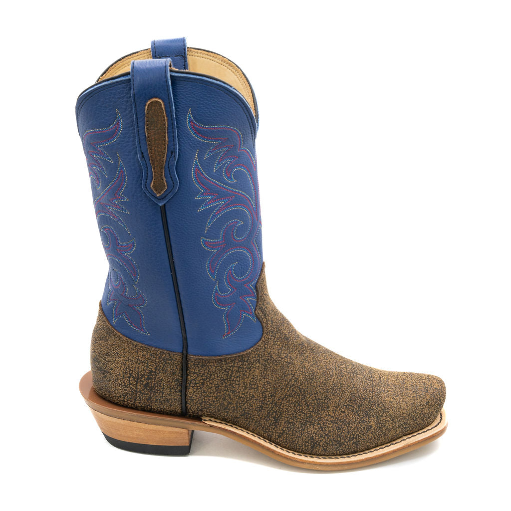 Tan Cape Buffalo w/ Ocean Blue Style No. 00101357