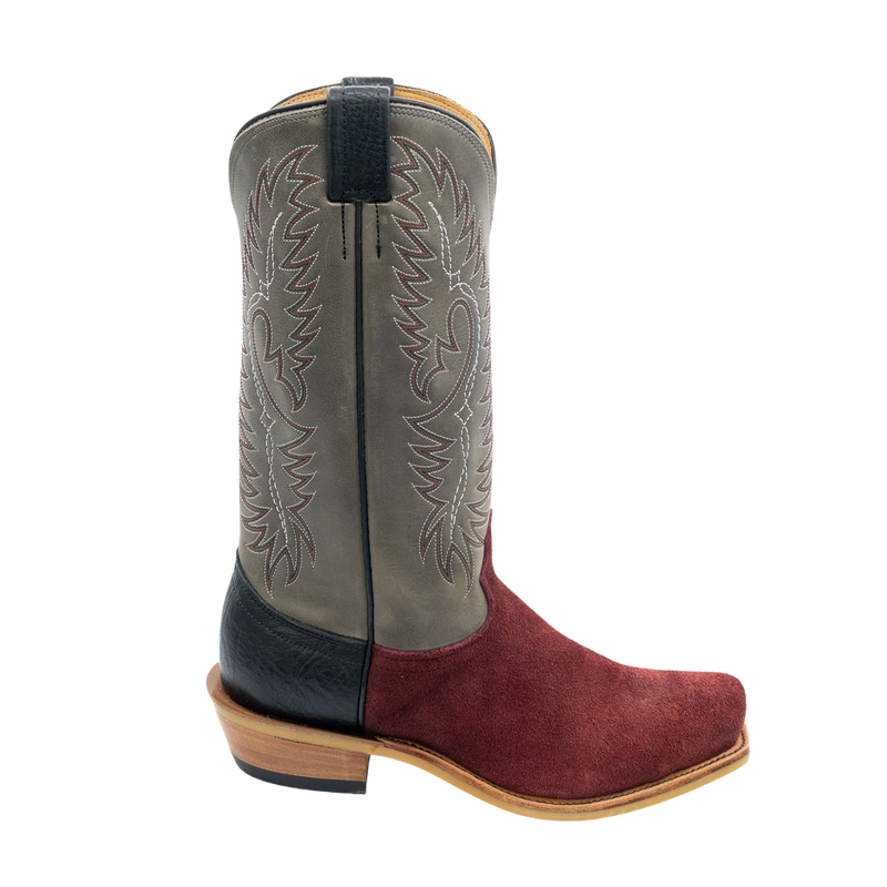 BURGUNDY ROUGHOUT