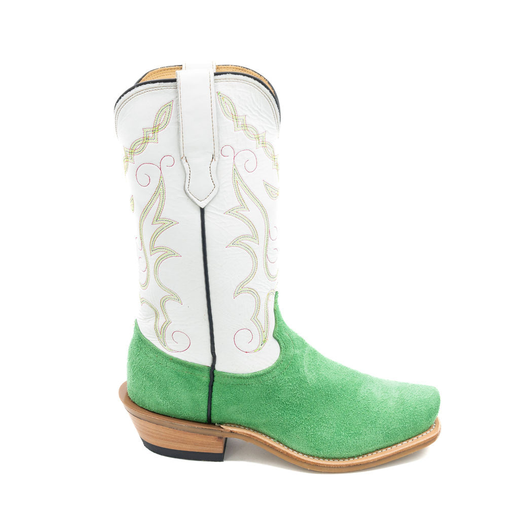 Italian Green Roughout w/ White Style No. 00101689
