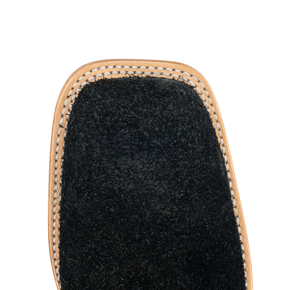 Duck Roughouts BLACK ROUGHOUT (SQUARE TOE)