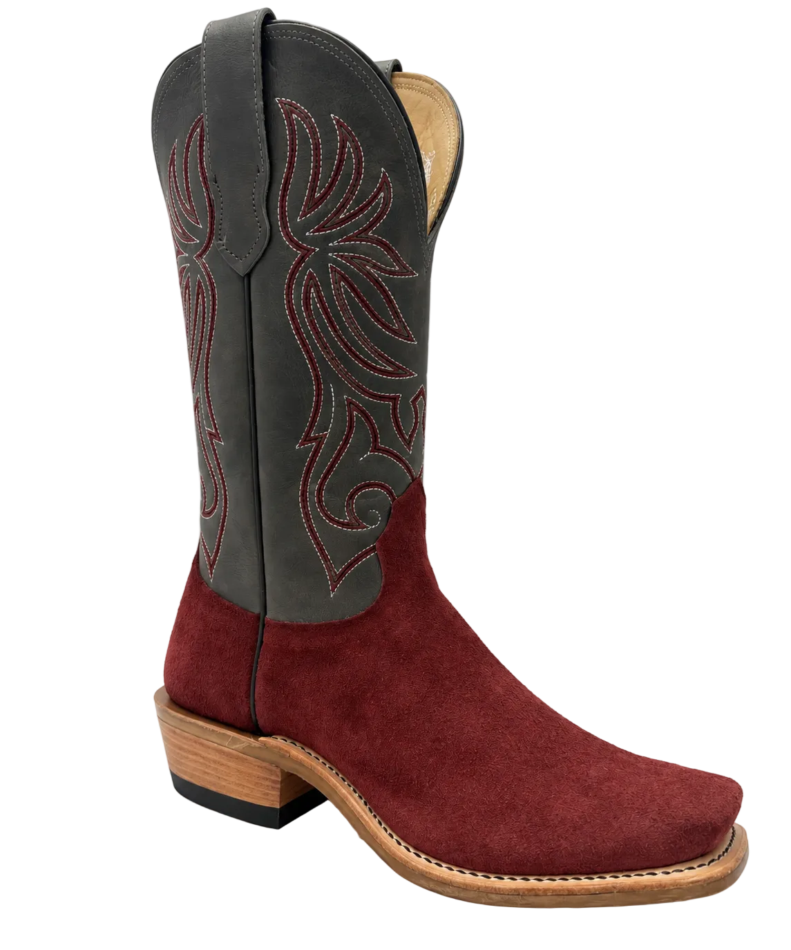 CHICO - BURGUNDY ROUGHOUT - WOMENS